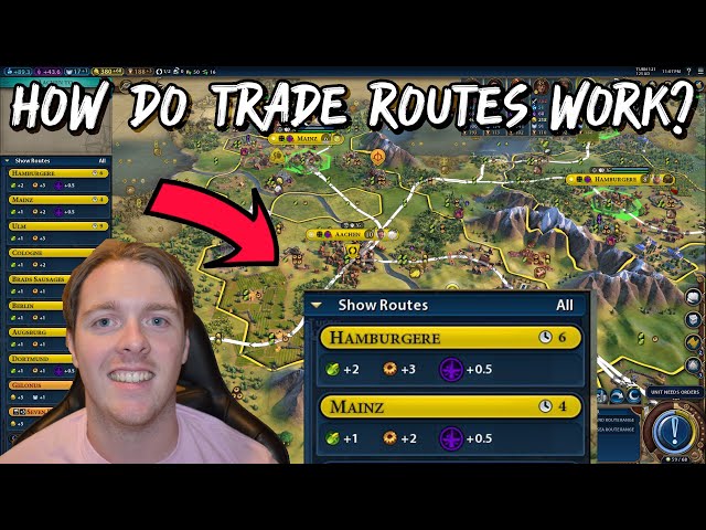 How Trade Routes Work and How To Use Them! - Civilization 6