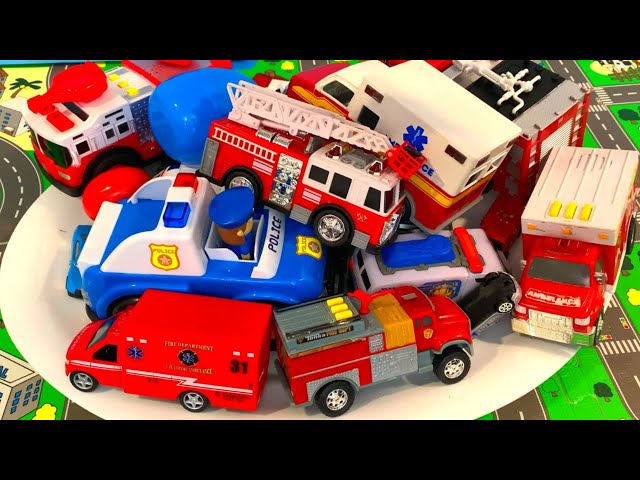 Live: Fire Truck Minicars Collection 🚒 | Siren Sounds & Toy Cars Showcase for Kids!