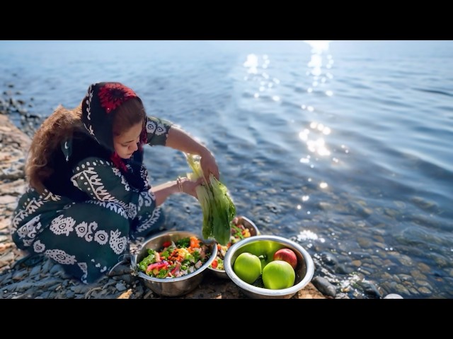 Traditionl Persian Cooking Routine || Chicken Salad Recipe ||villge Life in iran