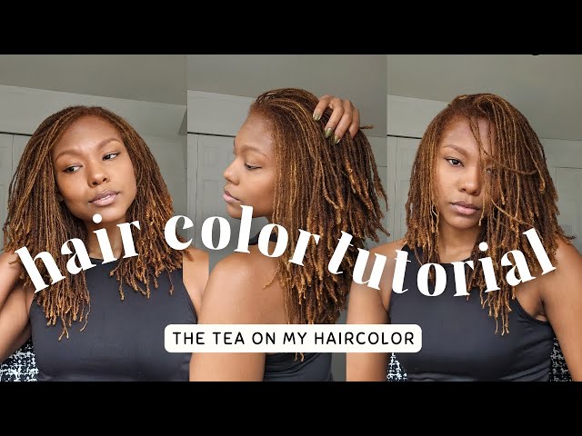 DIY Coloring My Locs Tutorial | In-Depth root touch up - no bleach |  Dark & Lovely Box Dye