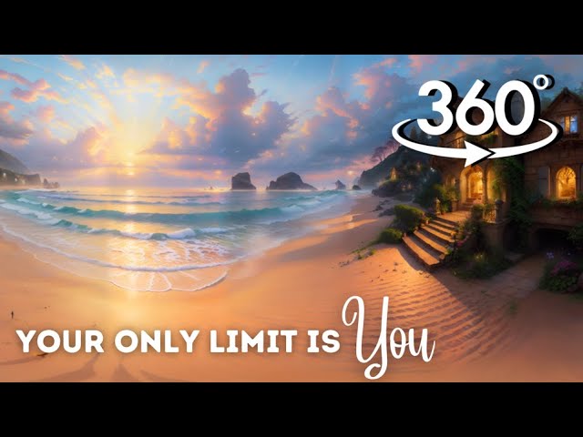 VR 360 | Motivational Video | Your only limit is you | Beach Ambience, Ocean, Cozy, Calm, Tropical