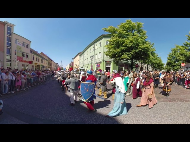 Hussitenfest Bernau — 360° —  Festumzug in der Berliner Straße