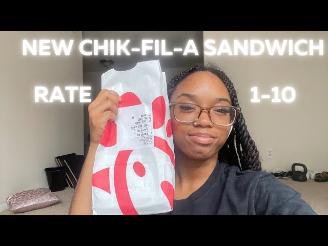 Rating New Chik-fil-a Sandwich😮‍💨#foodie #ratingfood #contentcreator #mukbang