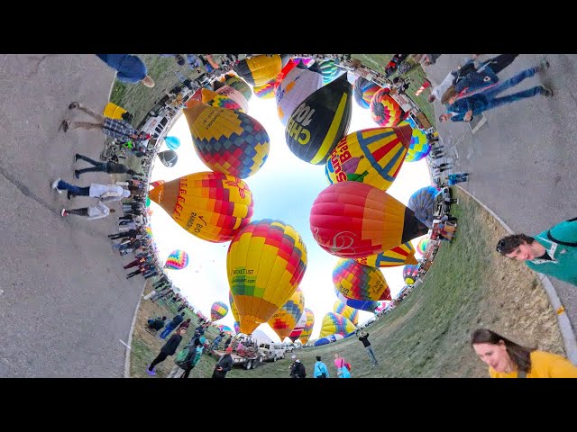 Albuquerque Balloon Fiesta 2024 at Sunrise -  360 Video