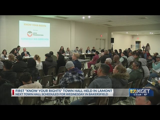 'Know Your Rights' town hall meeting held in Lamont following Border Patrol operations in Kern