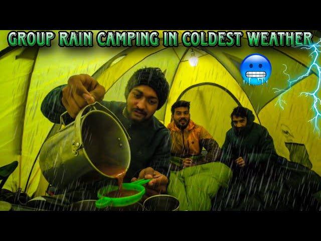 Winter Rain Camping In Extreme Coldest Weather | Rain Camping In India #vlog