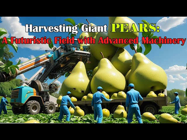 How Farmers Harvest Tons of Pears: Inside the Pear Production Process | Farming Documentary