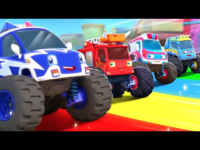 Monster Truck Rescue Team | Nursery Rhymes & Kids Songs | BabyBus - Cars World