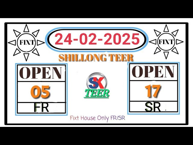 24-02-2025 Shillong Teer Fr Live 🔴 Result Fixt Sk Teer 50 #khasi #Hills #Archers #Sport