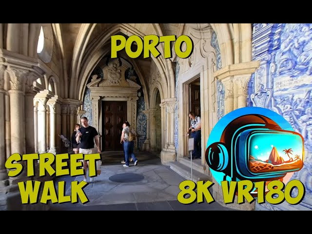 25 Porto Portugal walking to Museu do Tesouro da Sé do Porto Part 2 8K 4K VR180 3D Travel