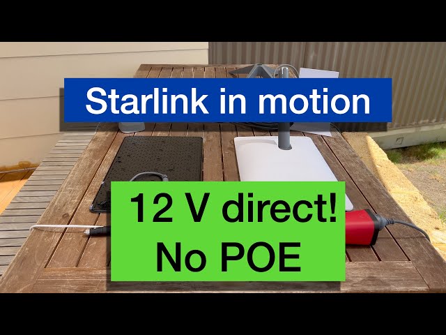 Starlink converted for 12v with no POE!