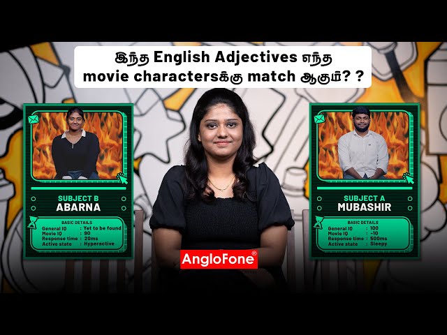 English Adjectives for movie characters💯😅😎🤨😁🥲 | 📱+91 9952389762  | Spoken English in Tamil