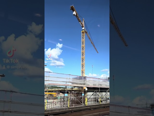 Crane closeup from Slussenprojektet construction site  🏗 | Day 19 | July Challenge - A video a day