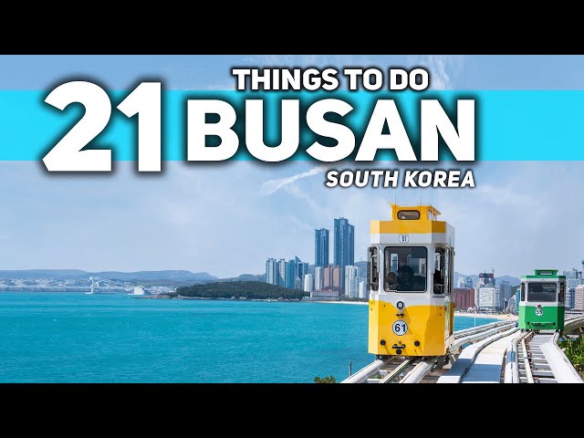 Best Things To Do in Busan South Korea 2025 4K