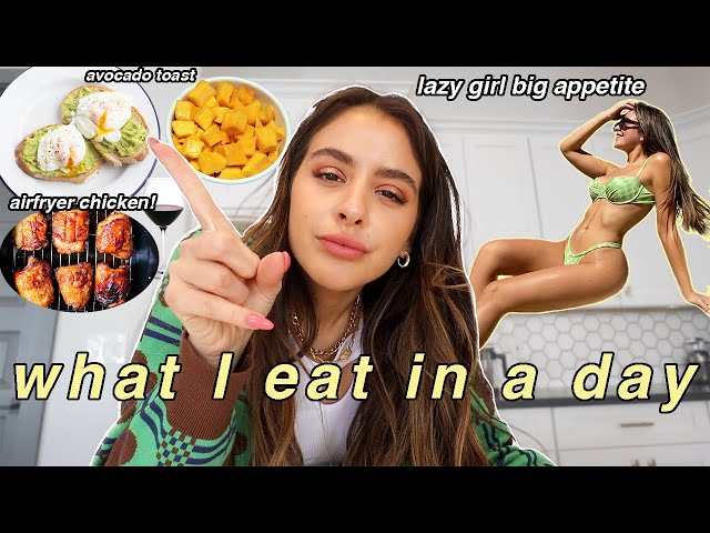 MY REALISTIC WHAT I EAT IN A DAY VLOG (lazy girl, big appetite)