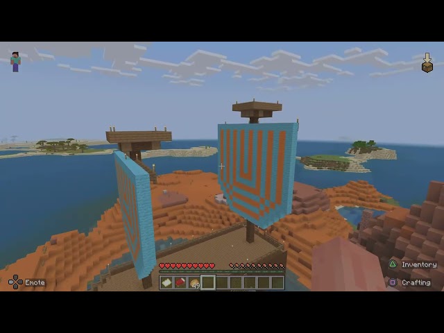 A noob shows off his Minecraft world