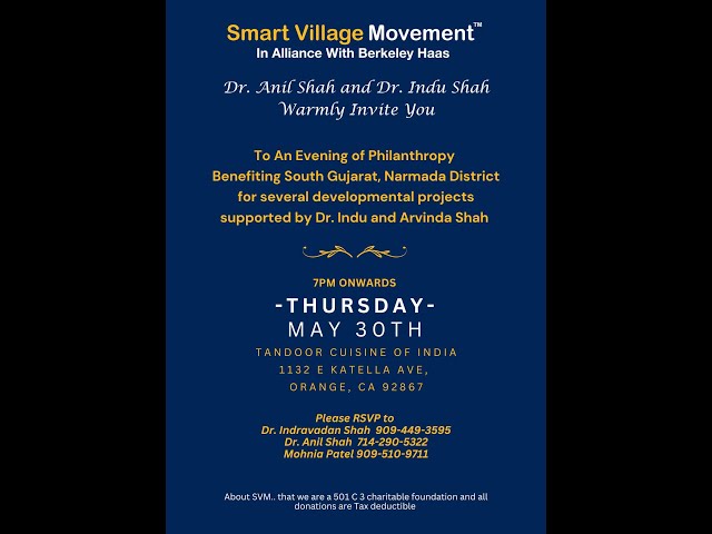 SMART VILLAGE MOVEMENT -Live Telecast for an Evening of philanthropy