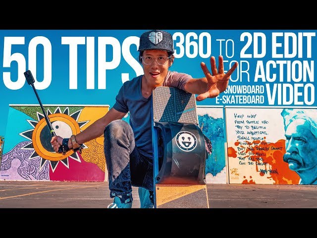 INSANE 😱 OneWheel Trick Shots - 50 Filming & Editing Tips for 360 ACTION CAM 💥