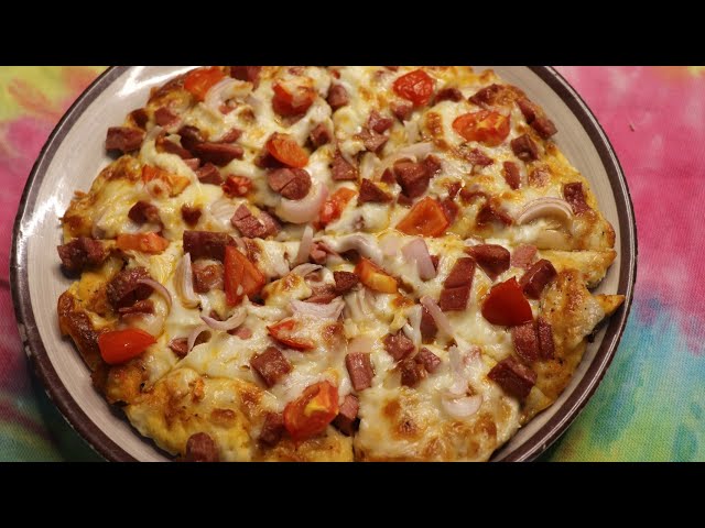 how to make pizza at home. quick & easy sausage pizza recipe no (eggs,corn pepperoni or stand mixer)