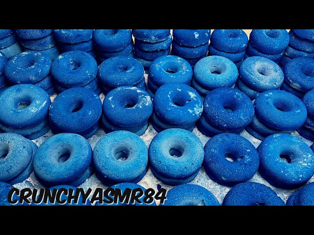 100+ Blueberry Fluffy Donuts | Oddly Satisfying | ASMR | Sleep Aid