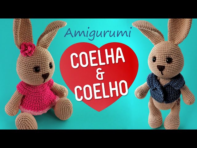 Coelhinha Manu - Parte 2 (Vestido e Colete de Crochê)  Amigurumi Passo a Passo por Glê Negri