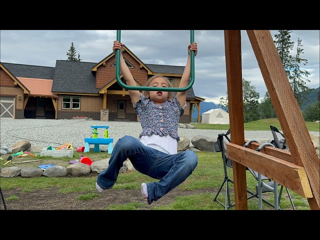 🌈OMG the CUTENESS! Cute Baby Girl Plays in HOT Alaska Summer #playing #alaska #babygirl #fun #wow