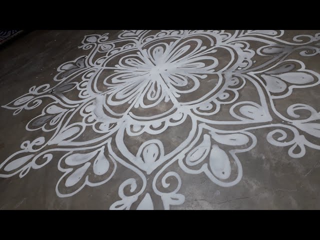 Alpana Design For Laxmi Puja //Simple And Beautiful Alpona Designs // Any Body Can Do This