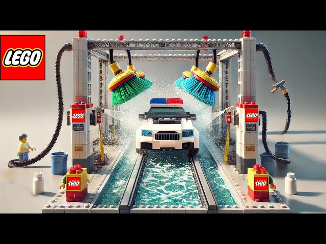 Lego Technic Car: I Built A Lego Car Wash Machine 🚗