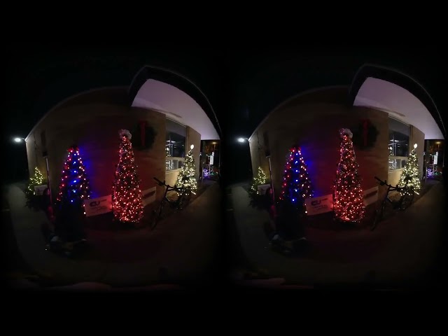 Newburg WI Christmas tree lighting ceremony and caroling 2023 Virtual Reality 3D