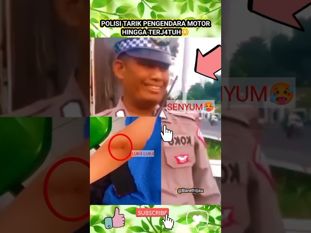 AKIBAT OKNUM POLISI TARIK PENGENDARA HINGGA J4TUH😳 #polisi#polri#shortvideo#shorts#beritaterkini#fyp