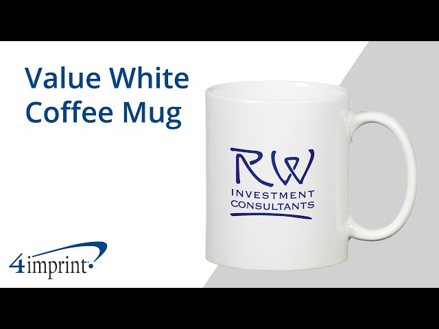 Value White Coffee Mug - Custom Mug by 4imprint