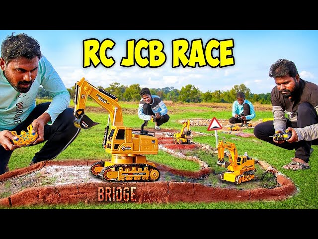 Powerful RC JCB Race With Lots of Obstacles