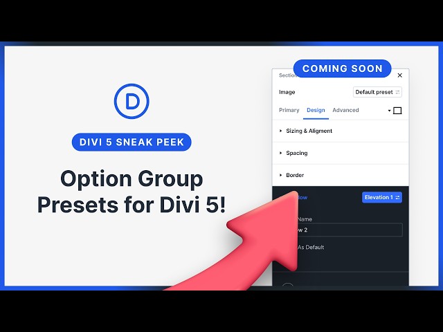 Divi 5 Sneak Peek! Class-Based Design With Option Presets