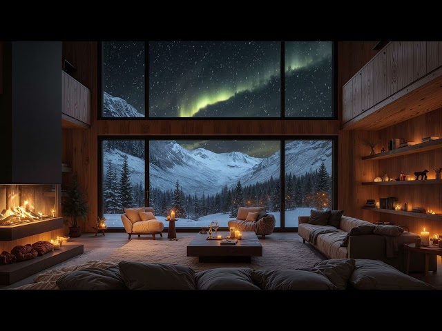 ❄️Winter Night Jazz Ambience - Smooth Jazz Instrumental Music for Work, Study & Cozy Fireplace Sound