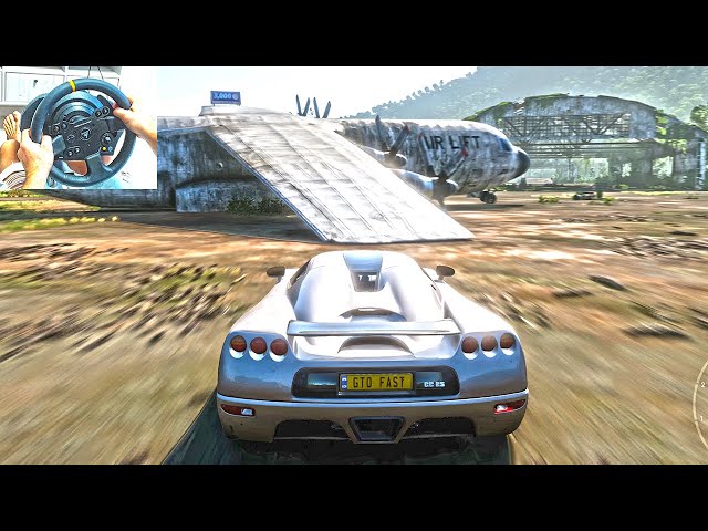 Koenigsegg CC8S - Forza Horizon 5 Steering Wheel Gameplay | ThrustMaster TX