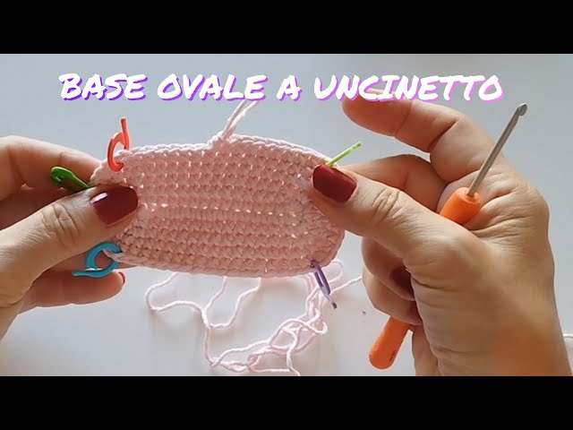 fondo ovale per borse a uncinetto #tutorial facile passo passo anche per principianti