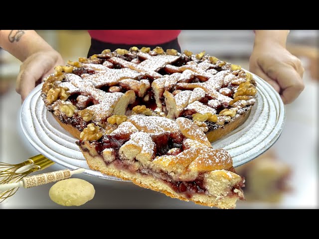 SOFT TART Jam and Walnuts with MILK WITHOUT BUTTER very easy