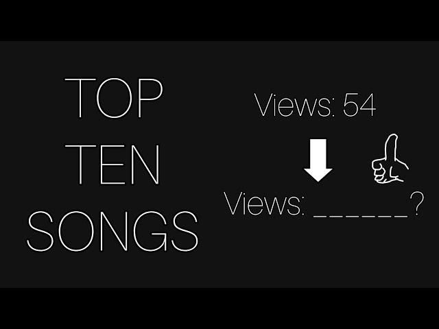 My Top Ten Most Viewed Songs