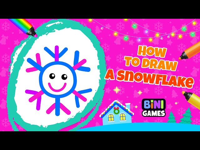 Christmas | How to draw a snowflake