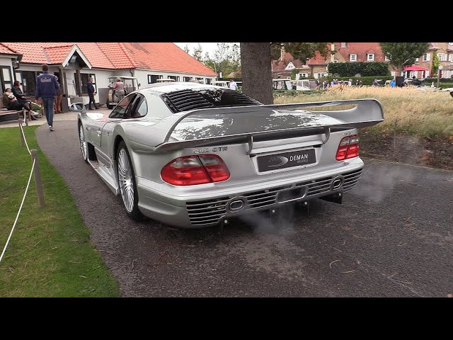 Mercedes-Benz CLK GTR - Start Up, SOUNDS & Driving On The Road