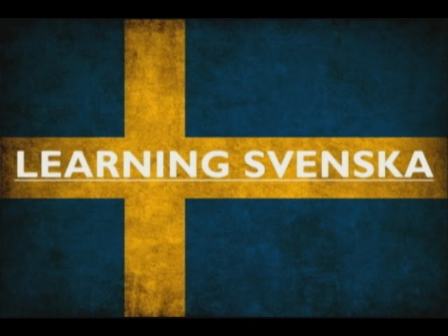 Learning Svenska #6 - Tj- and Rs-sounds