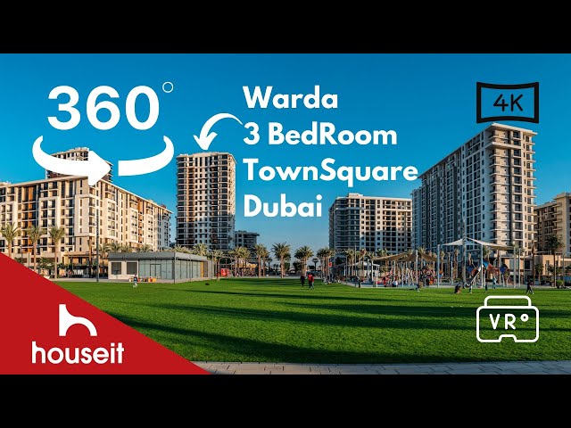 Warda I , 3 Bed Apartment ,TownSquare Dubai in 360 VR & 4K