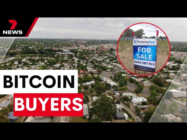 Couple to accept bitcoin for the sale of their block | 7NEWS