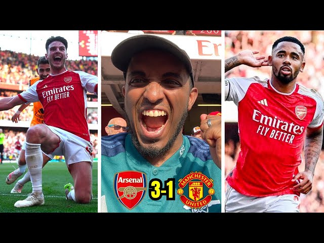 ARSENAL SMASH MAN UNITED 3-1 | MATCHDAY VLOG | RASHFORD ODEGAARD, JESUS & DECLAN RICE GOALS