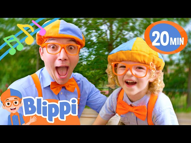 Blippi's Best Buddies Song | 20 MINUTES of Singalong | BEST OF BLIPPI | Music Videos for Kids