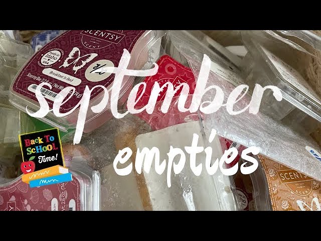 September Home Fragrance Empties #vendorwax #scentsy #empties