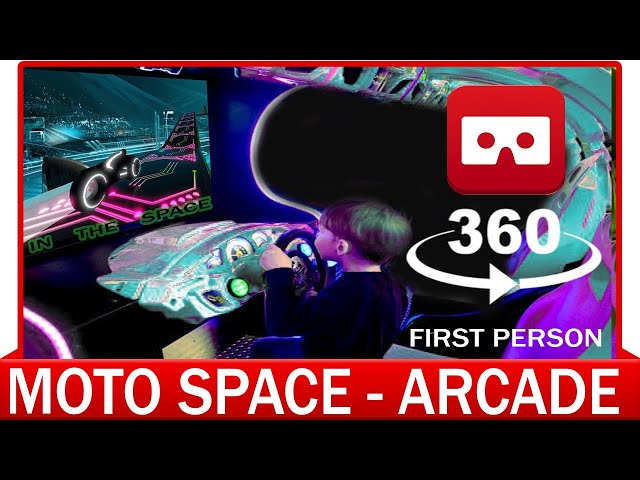 360° VR VIDEO - Arcade Game - Moto Space - Children Video - VIRTUAL REALITY 3D