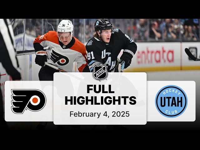 NHL Highlights | Flyers vs. Utah Hockey Club - February 4, 2025