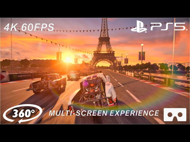 GRID LEGENDS Looks INCREDIBLE on PS5! Ultra Realistic Graphics - 360° VR Multi-Screen Experience