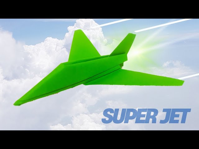 SUPER COOL! Paper Airplane That Flies Far